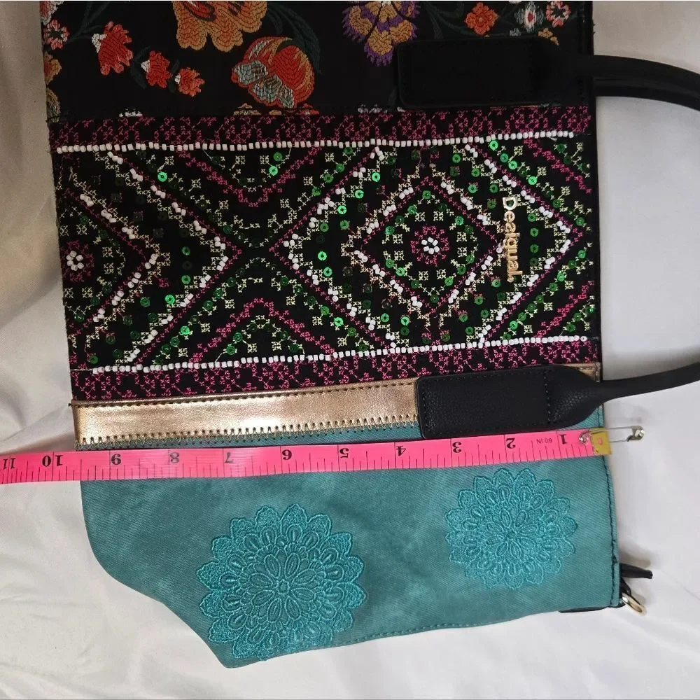 NEW Desigual Borsa Donna between Holbox mini tote cross‎ body purse